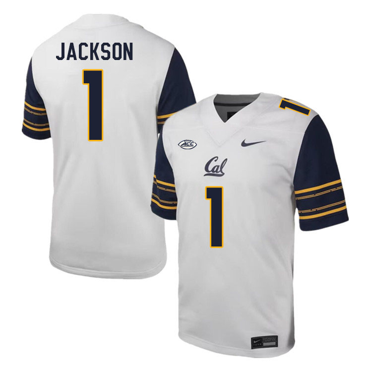 California Golden Bears #1 DeSean Jackson ACC Conference College Football Jerseys Stitched Sale-White